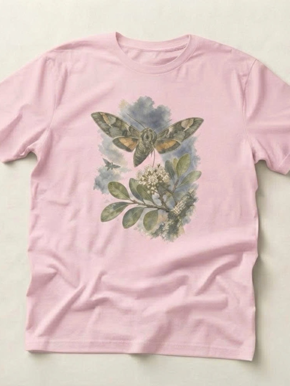Vintage Style Naturalist Moth Boho Tee